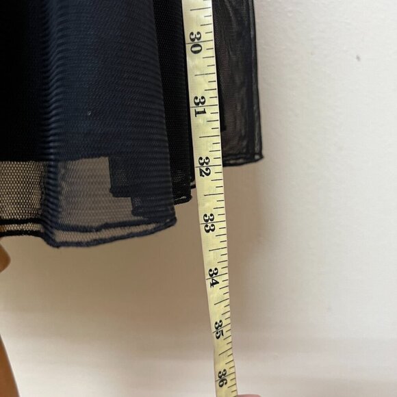 Speechless Juniors' Pleather Corset Top Fit & Flare Dress Sz 11 Black Mesh - Picture 10 of 11